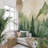 Mountain Forest Silhouette Mural-2117682579