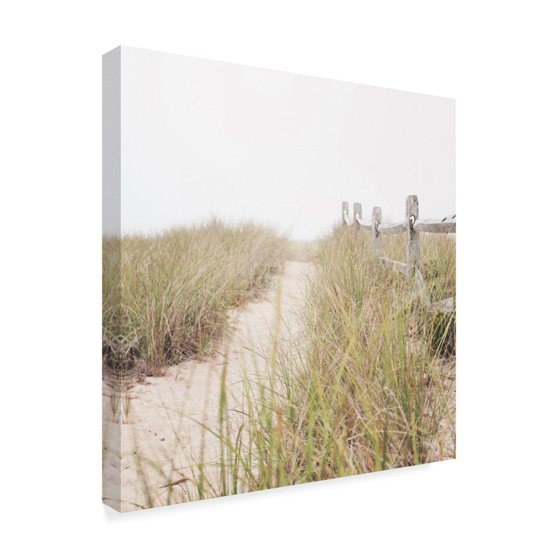 « to the beach path », reproduction de photo sur toile tendue, H 18 po x l 18 po x P 2 po