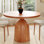 Round Solid Wood Dining Table 39"