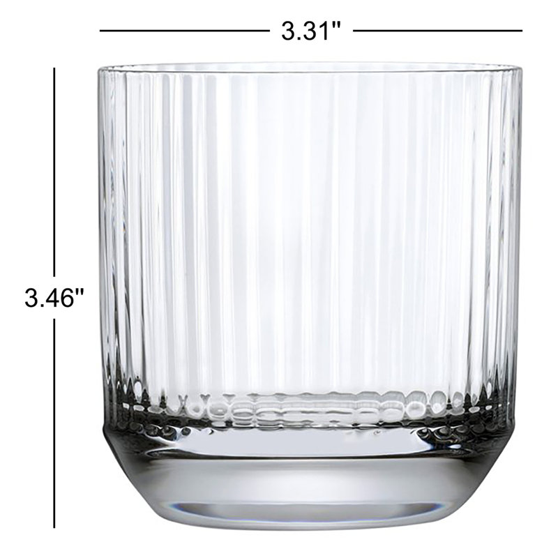 Big Top Crystal Whiskey Glass Set, 10.75 Oz