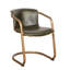 Chiavari Leather Dining Chair In Emerald Green 