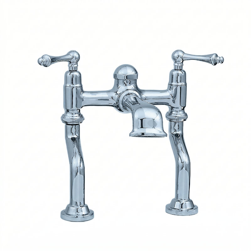 Robinet de baignoire décalé à fixation sur le comptoir avec bec droit par Strom Living, Bronze huilé