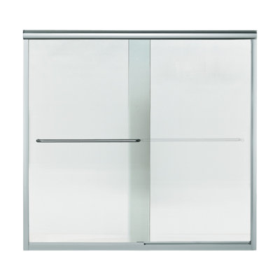 Finesse 59.63" x 58.06" Bypass Frameless Bath Door