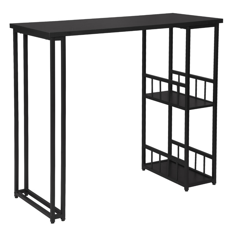 Dequisha Rectangular 120cm L Dining Table, Black