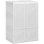 Armoire-penderie portative, armoire de chambre pliante, organisateur de rangement de vêtements avec 3 compartiments cubes, tringle, 4 portes magnétiques, blanc