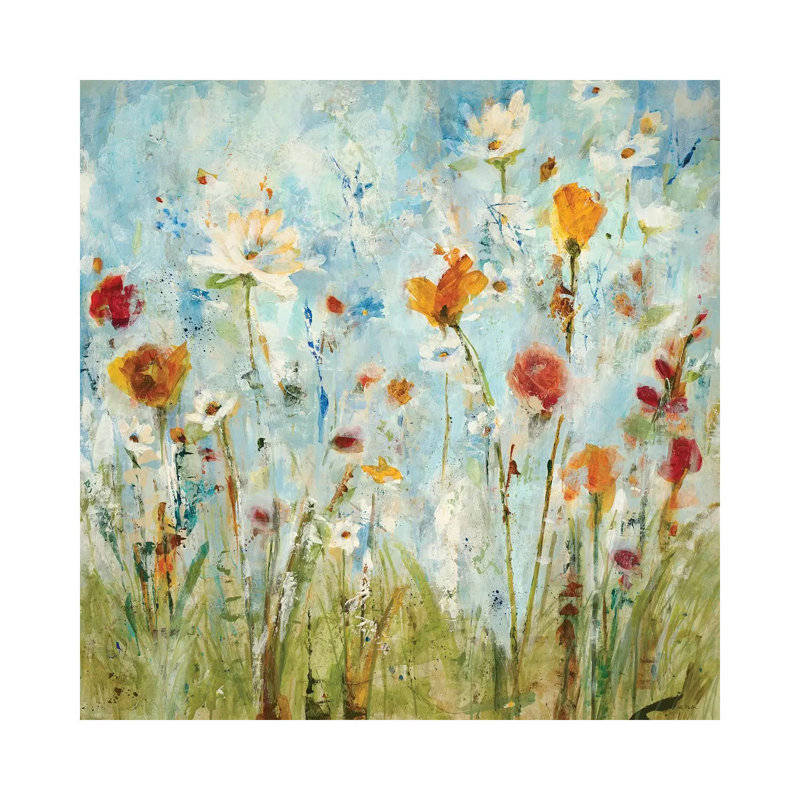Jounce by Jill Martin - Painting on Canvas, Wrapped Canvas, 30.48 cm H x 30.48 cm W