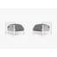 White Aluminum Outdoor Armchair Conversation Set, Pacific Fog Gray