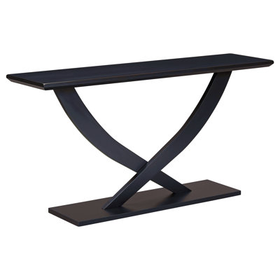 Mirod 57'' Modern Rustic Console Table With Cross-Leg Design,Sturdy Construction And Ample Surface Space