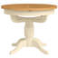 Forelli 100 cm Extendable Oak and Rubberwood Oval Wood Top Dining Table with Wood Base