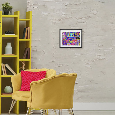 Fabulous Las Vegas Fun Framed Print Under Glass, design by Jess Stempel