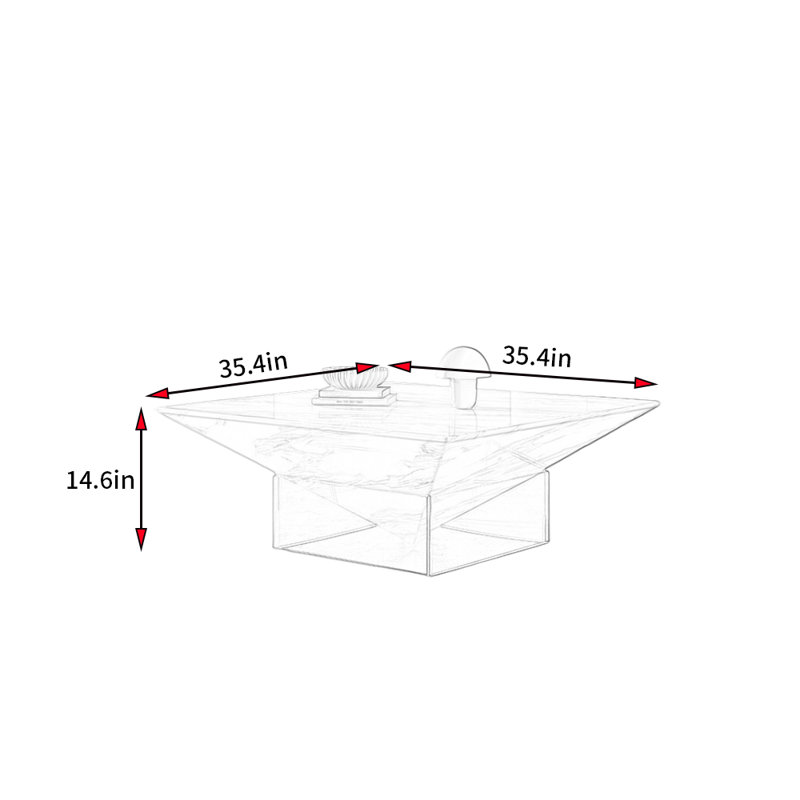 Table basse de style moderne et minimaliste