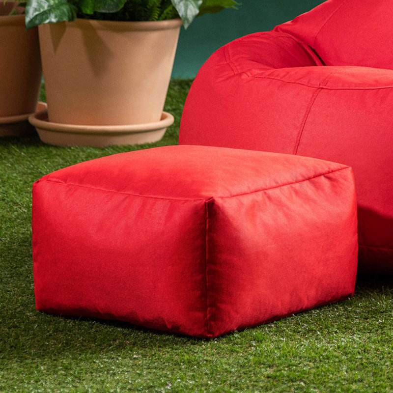 icon Indoor Outdoor  Pouffe, 38cm, Red