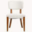 Ensemble de 2 chaises d'appoint modernes sans accoudoirs, modernes et beiges avec pieds en bois-1961112854-1961112859