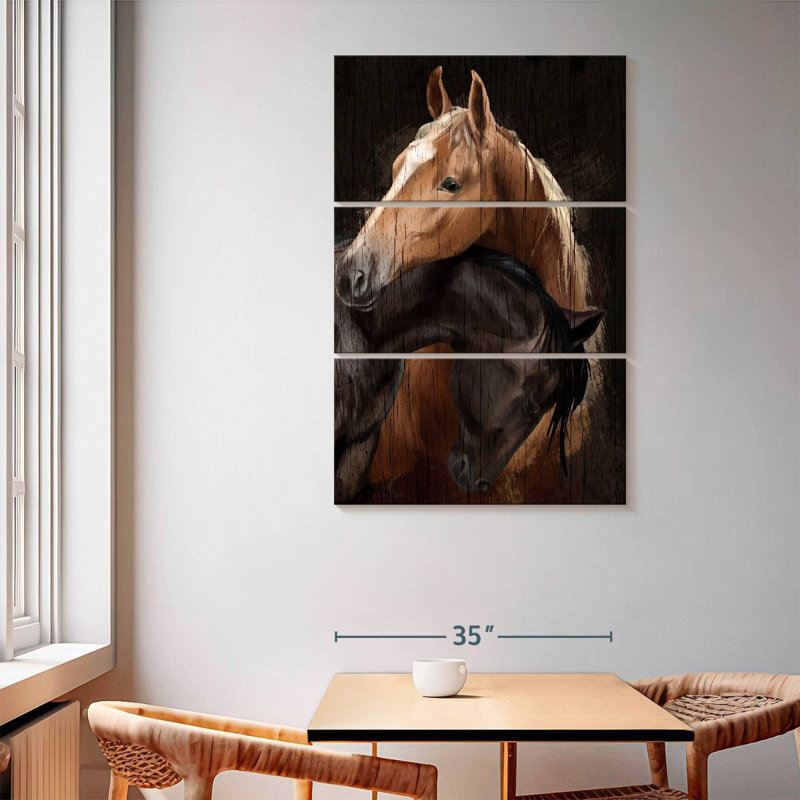 Calin de cheval en bois de style Brampt