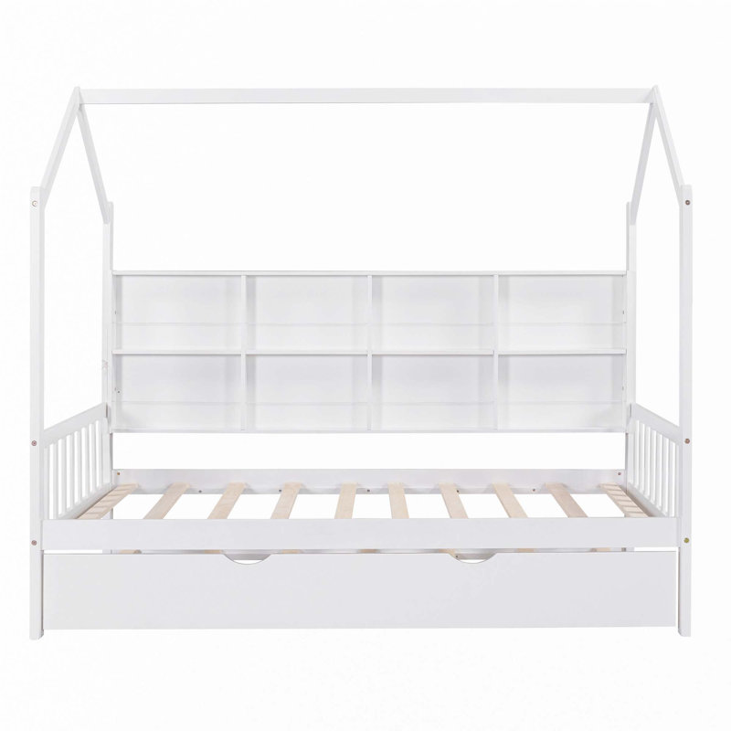 Lit en bois avec couchette, Simple