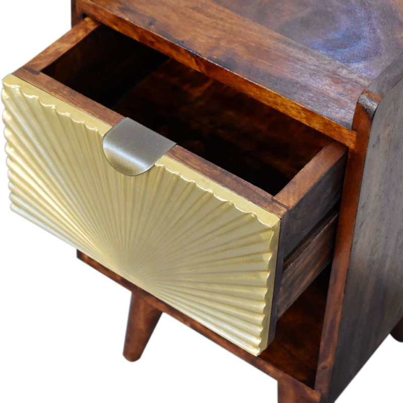 Celiyah 11.81'' W Solid Wood Nightstand