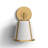Marietta 1 Light Antique Gold Wall Mount-65287476