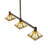 72" Long Nevada 3 Light Island Pendant