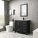 Wimer 36" Single Bathroom Vanity Set with Ceramic Sink Top, Mirror, PU Paint, Water Saving Faucet