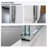 56"-60"W x 72"H Semi-Frameless Double Sliding Shower Door with Tempered Glass-113915793