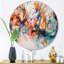 Captivating Boho Dance III - Art mural rond abstrait en métal-88627805