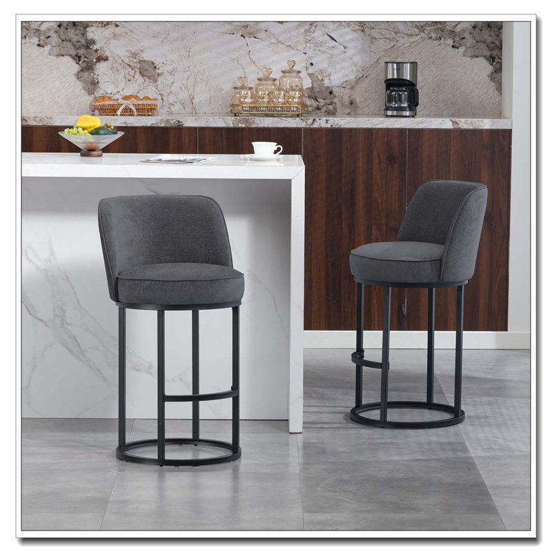 Counter Height Bar Stools Set, Gris
