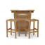 Montego 3 Piece Teak Bar Set