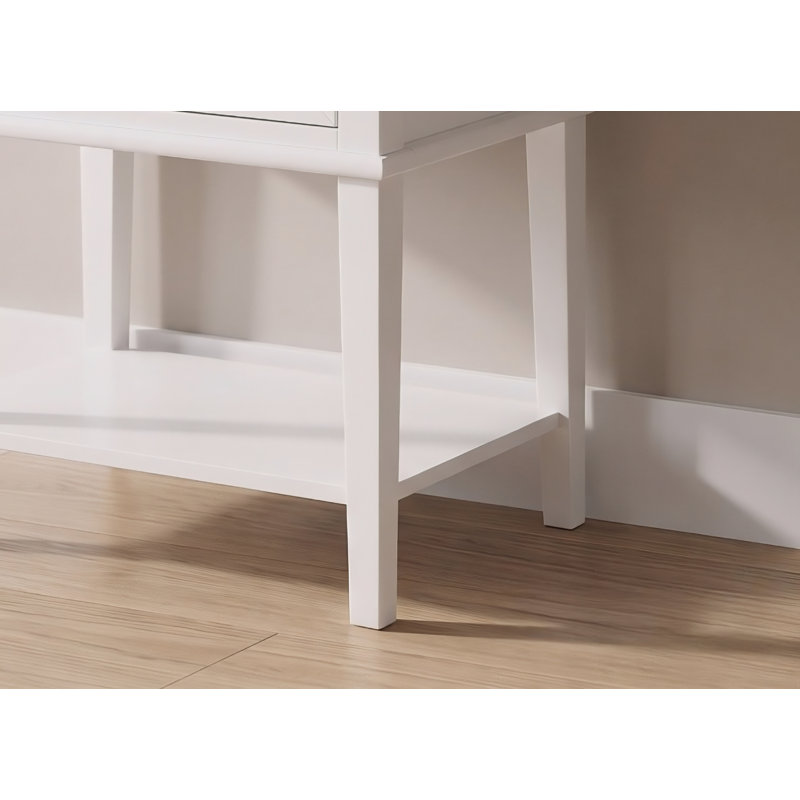 Zeist White Nightstand Set Of 2, White