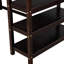 Lit mezzanine simple avec bureau et tablettes pour un rangement pratique dans les tons foncés-1391670597-1391670592