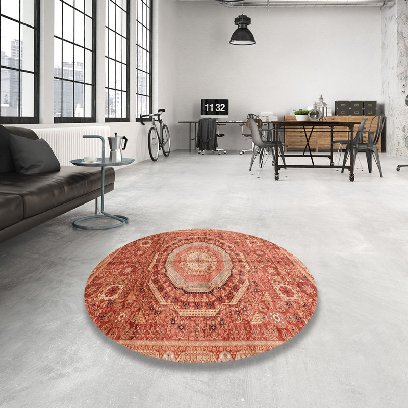 Abstract Indoor Rug, Round 8'