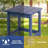 Adirondack Square Outdoor Side Table  Pool Composite Patio Table HDPE End Tables For Backyard Pool Indoor Companion  Easy Maintenance & Weather Resistant