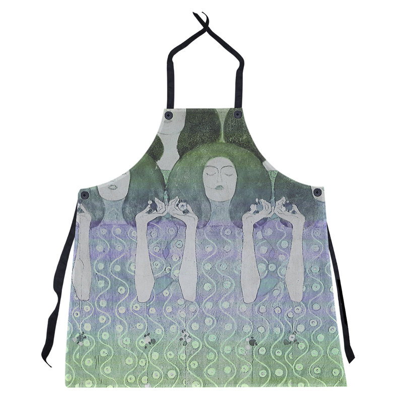 Tablier de mariés gustav klimt, ange, Vert / Mauve