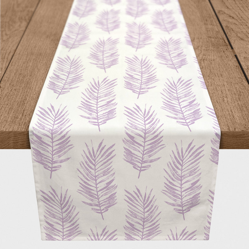 Chemin de table lapin Savarese, 90 po x 16 po, Mauve, Floral