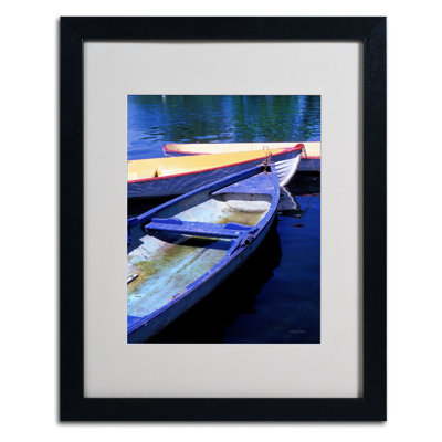 « bois de boulogne de bateaux » par kathy yates, reproduction de photo encadrée