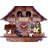  Musical Chalet Cuckoo Clock with Waterwheel & Animated Figures – 13"