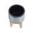 Ceramic 5" Aztec Planter On Wooden Stand