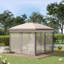 Tente à auvent avec filet et sac de transport Outsunny 11 pi x 11 pi-114930012