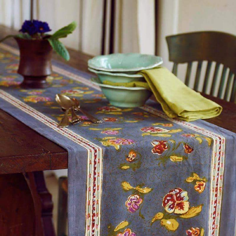 Andice Table Runner, 90" W x 16" L, Grey