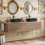 Meuble-lavabo mural 72 po avec comptoir en marbre-2012346974