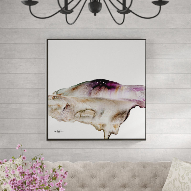 Kathy Morton Stanion - Painting on Canvas, Black Floater Frame, 102cm H x 102cm W