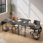 Moderne 50 po Table de jeu en L en bois blanc réversible pour bureau d'ordinateur avec sac de rangement latéral et tablette en L-227715691
