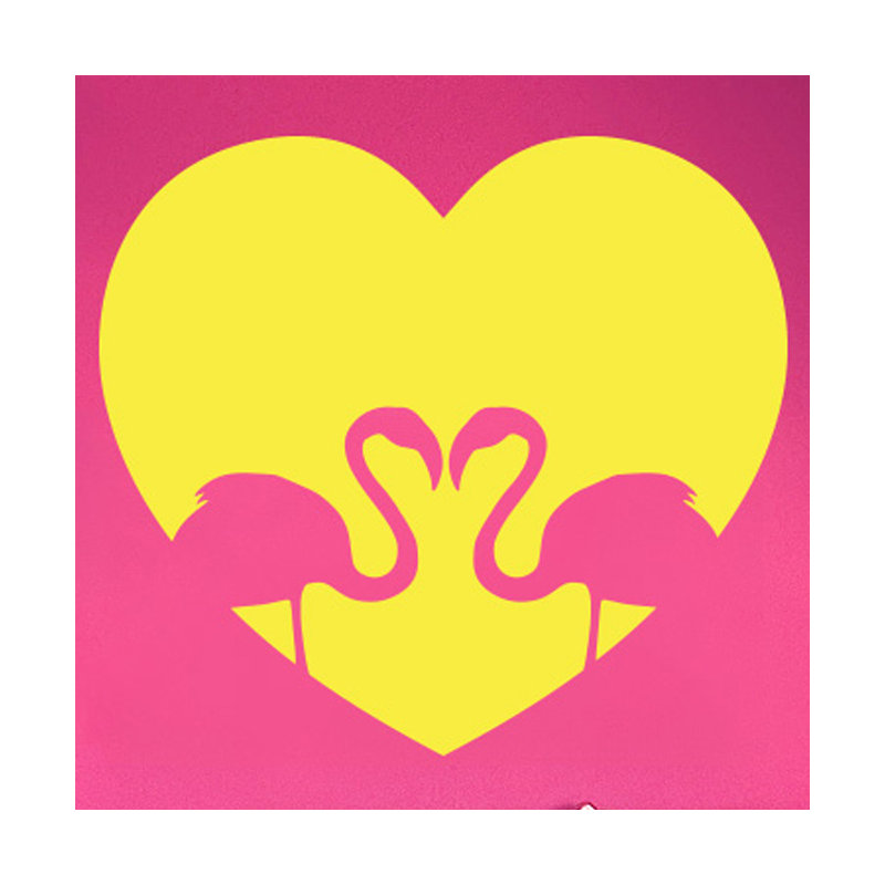 Animals Wall Decal, Bright Yellow