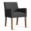 Chaise de salle à manger rembourrée en bois massif Beste-103976716
