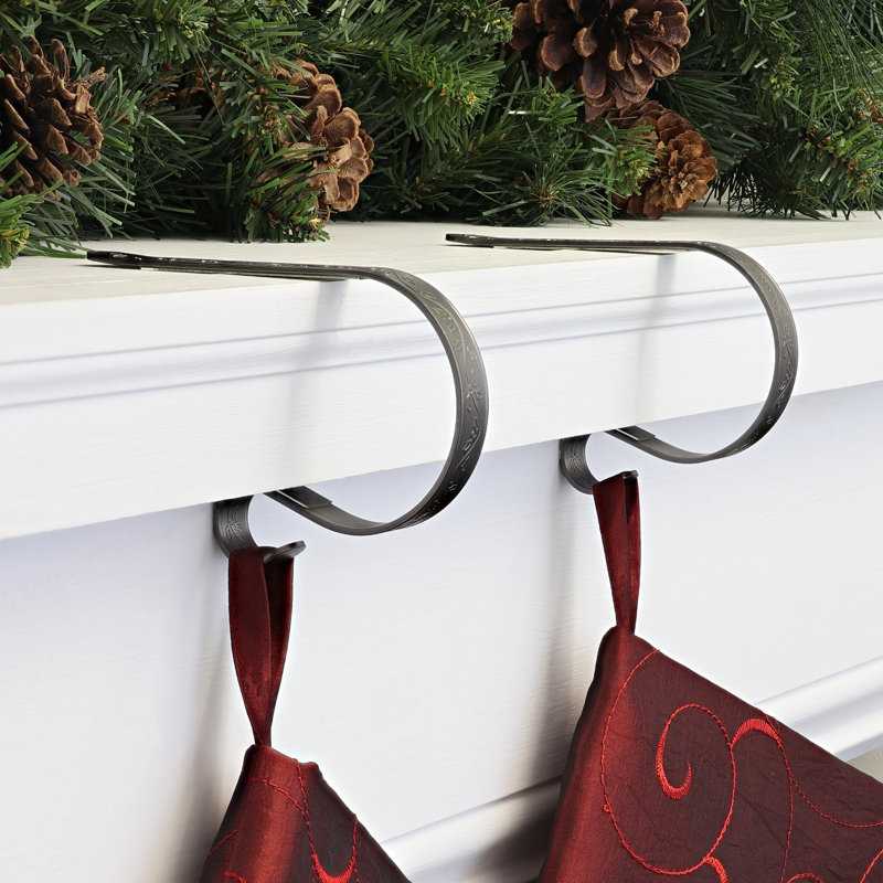Porte-chaussette Mantleclip, Étain Holly