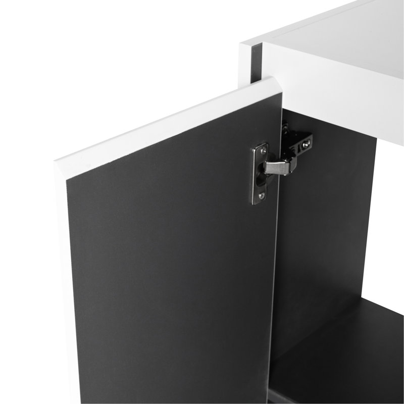 12" Bathroom Wall Mounted Cabinet, Soft Close, Elegant Decor Side Cabinet 12", Mounted, Sophisticated Style
