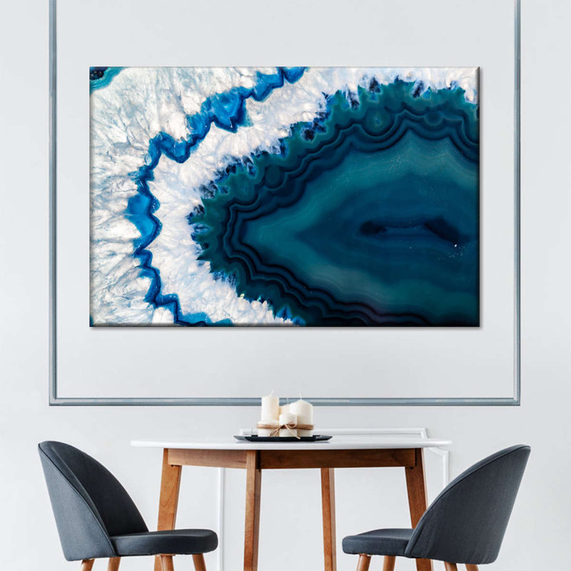 «Amethyst Geode Macro», reproduction sur toile tendue, H 32 po x l 48 po x P 1,25 po