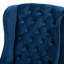 Fauteuil à oreilles capitonné en velours capitonné Mithusa-169502289