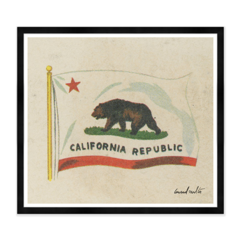 Californie - impression de cadre photo, Noir