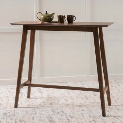 Stylish Natural Walnut Bar Table, Perfect for Modern Dining and Entertainment Spaces, Durable and Elegant Design