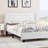 Upholstered Bed Frame with Wingback Tufted Headboard-23695147-23695150